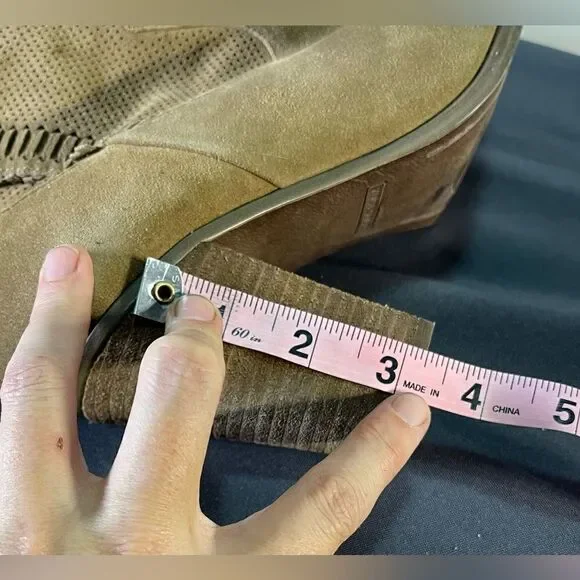 Vince Camuto - Tan Suede Ankle Boots - Picture 5 of 5